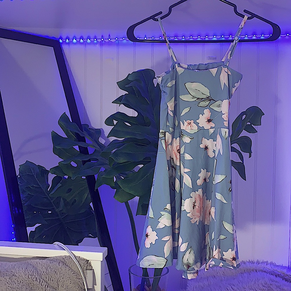 Blue flower dress